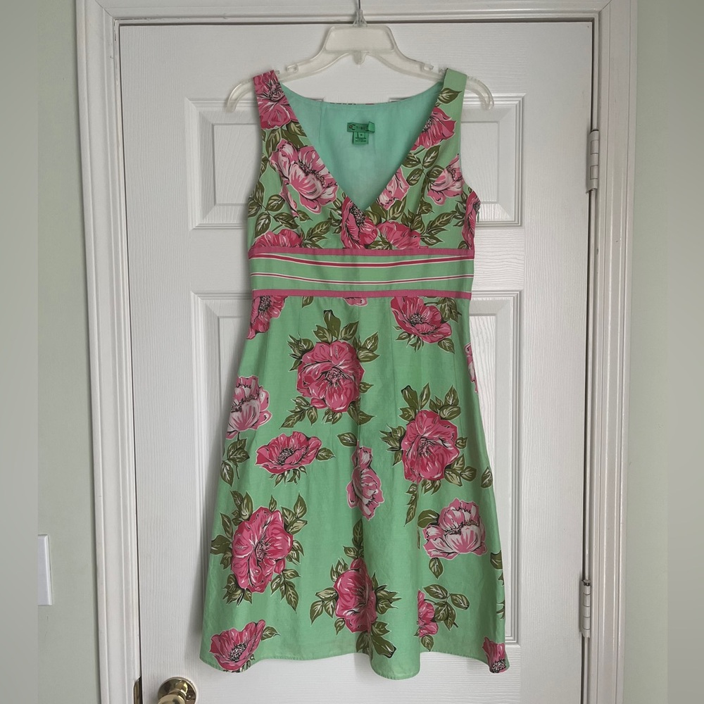 Floral Tea Length Dress